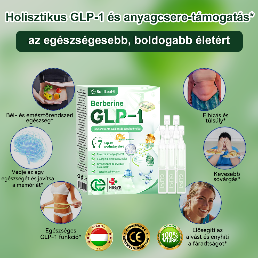 đđș Klinikai kutatĂĄsokkal igazolt | A BuildLeafÂź Berberine GLP-1 Pro SĂșlycsökkentĆ SzĂĄjon ĂĄt szedhetĆ oldat segĂthet a makacs sĂșlytöbblet, anyagcsere- Ă©s energiaproblĂ©mĂĄk kezelĂ©sĂ©ben, tĂĄmogatva a jobb közĂ©rzetet Ă©s vitalitĂĄst