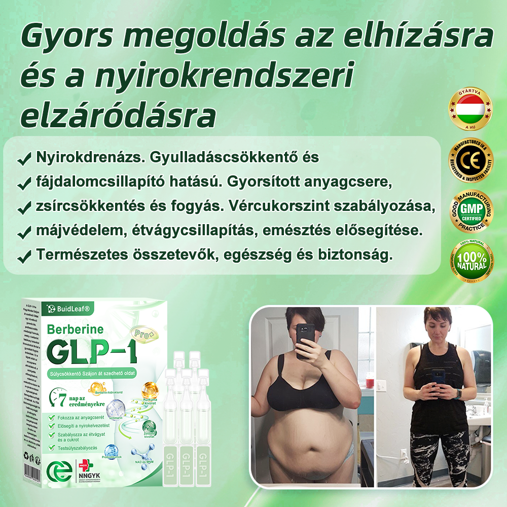 đđș Klinikai kutatĂĄsokkal igazolt | A BuildLeafÂź Berberine GLP-1 Pro SĂșlycsökkentĆ SzĂĄjon ĂĄt szedhetĆ oldat segĂthet a makacs sĂșlytöbblet, anyagcsere- Ă©s energiaproblĂ©mĂĄk kezelĂ©sĂ©ben, tĂĄmogatva a jobb közĂ©rzetet Ă©s vitalitĂĄst