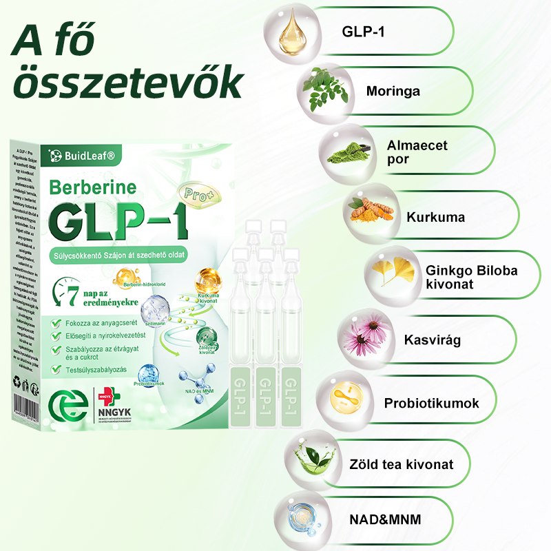 🇭🇺 Klinikai kutatásokkal igazolt | A BuildLeaf® Berberine GLP-1 Pro Súlycsökkentő Szájon át szedhető oldat segíthet a makacs súlytöbblet, anyagcsere- és energiaproblémák kezelésében, támogatva a jobb közérzetet és vitalitást