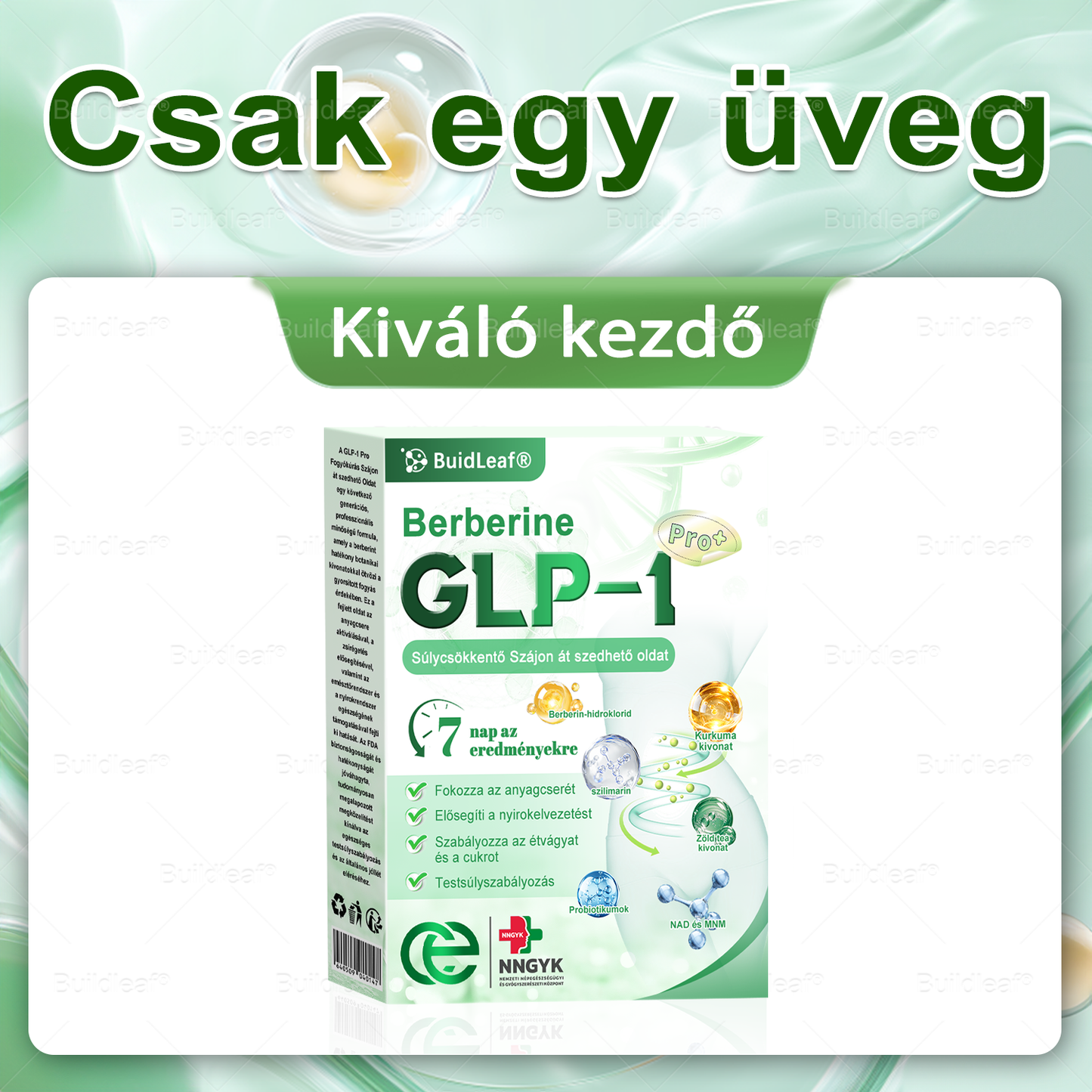 🇭🇺 Klinikai kutatásokkal igazolt | A BuildLeaf® Berberine GLP-1 Pro Súlycsökkentő Szájon át szedhető oldat segíthet a makacs súlytöbblet, anyagcsere- és energiaproblémák kezelésében, támogatva a jobb közérzetet és vitalitást