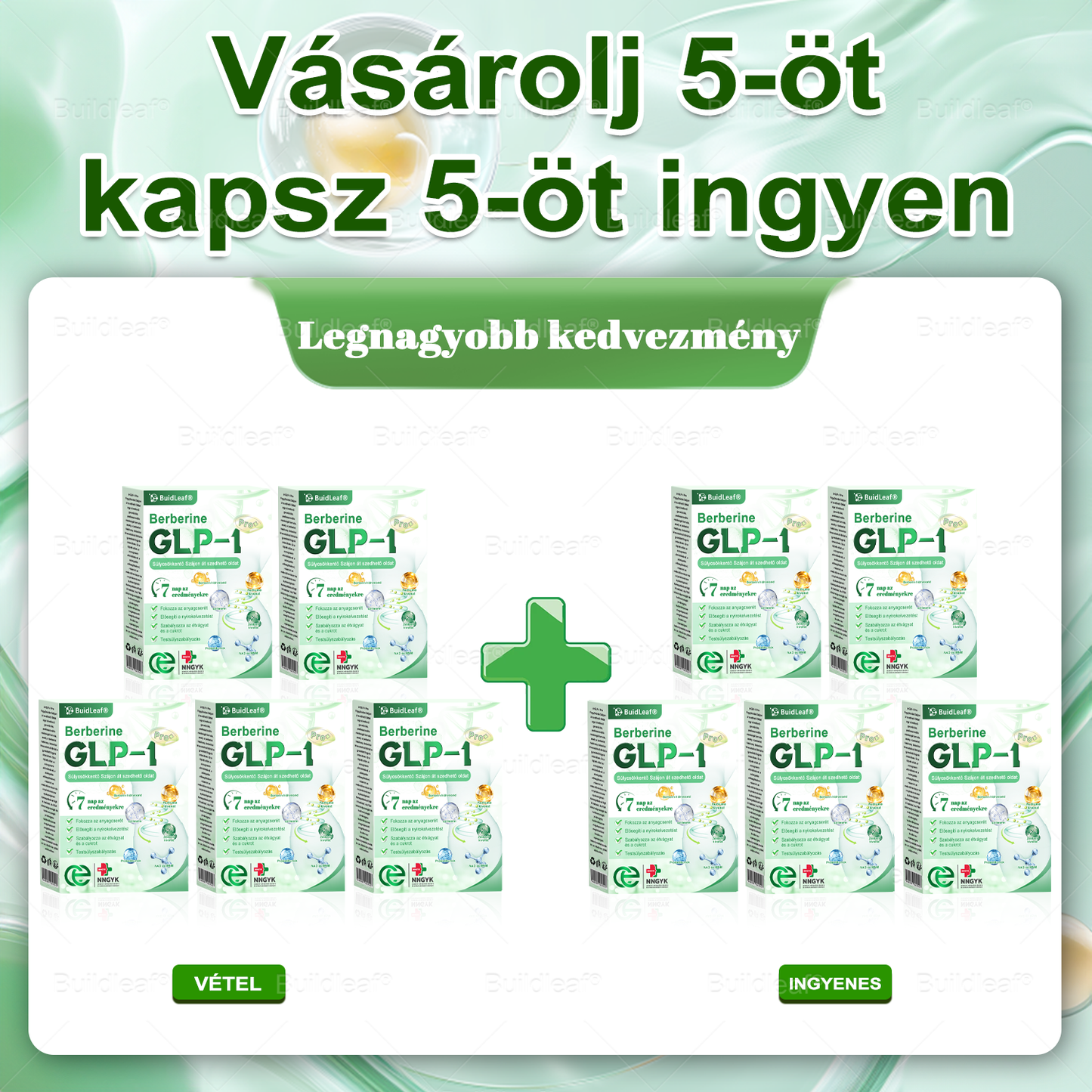 🇭🇺 Klinikai kutatásokkal igazolt | A BuildLeaf® Berberine GLP-1 Pro Súlycsökkentő Szájon át szedhető oldat segíthet a makacs súlytöbblet, anyagcsere- és energiaproblémák kezelésében, támogatva a jobb közérzetet és vitalitást