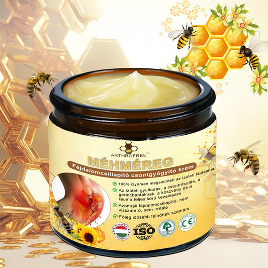 ArthroFree™ Méhméreg Fájdalomcsillapító Csontgyógyító Krém 🐝🌿 (Kifejezetten idősek számára & az AIPM ajánlja)🔥🔥