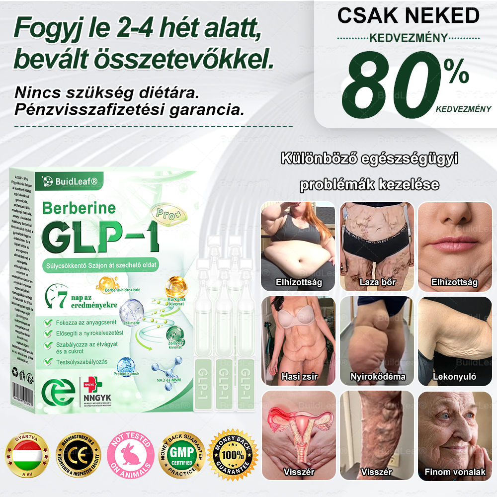🇭🇺 Klinikai kutatásokkal igazolt | A BuildLeaf® Berberine GLP-1 Pro Súlycsökkentő Szájon át szedhető oldat segíthet a makacs súlytöbblet, anyagcsere- és energiaproblémák kezelésében, támogatva a jobb közérzetet és vitalitást