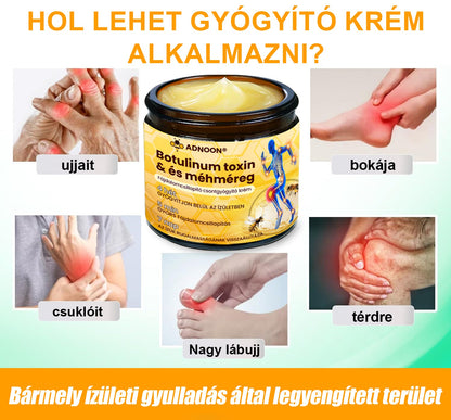 💧🐝ADNOON® Botulinum Toxin & Méhméreg Fájdalomcsillapító Csontgyógyító Krém👨‍⚕️A Magyar Ortopéd Társaság (MOT) Által Jóváhagyva